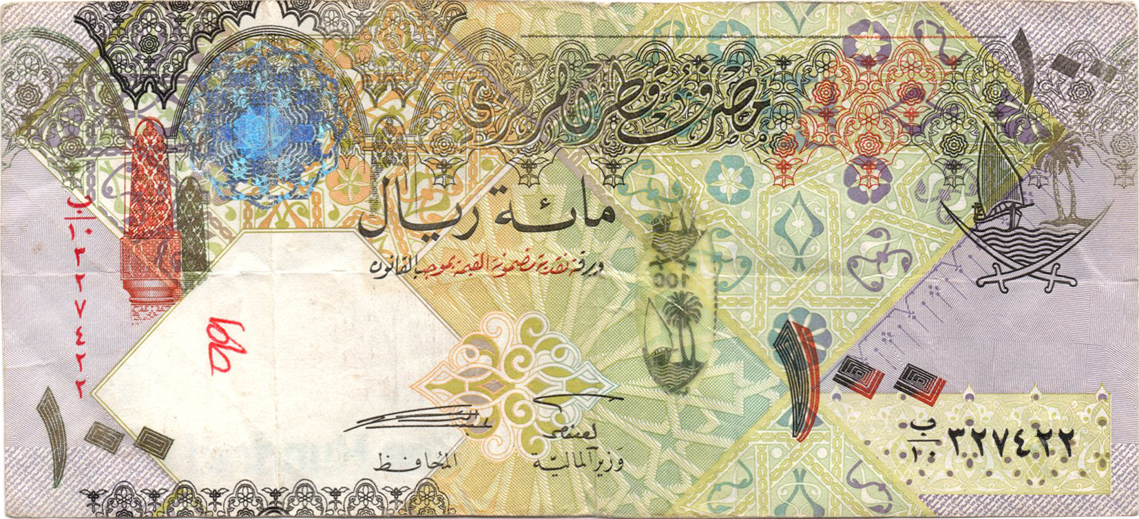 Аверс 100 ріалів 2007 Катар