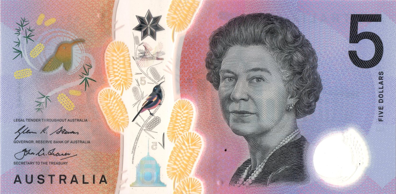 5 доларів 2016 Австралія