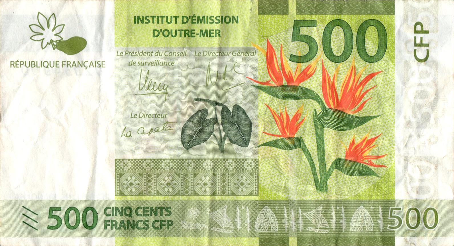 100 франків 2014 Французькі Тихоокеанські Території