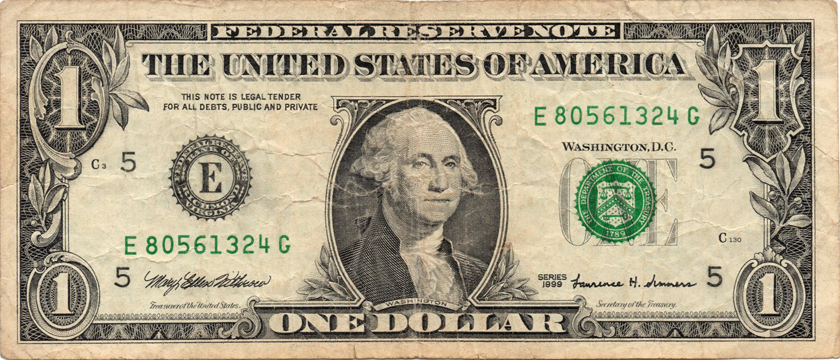 Аверс 1 долар 1999 США