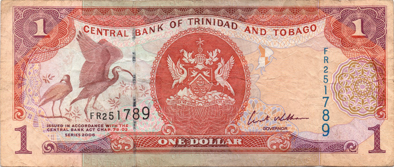 Аверс 1 долар 2006 Тринідад і Тобаґо