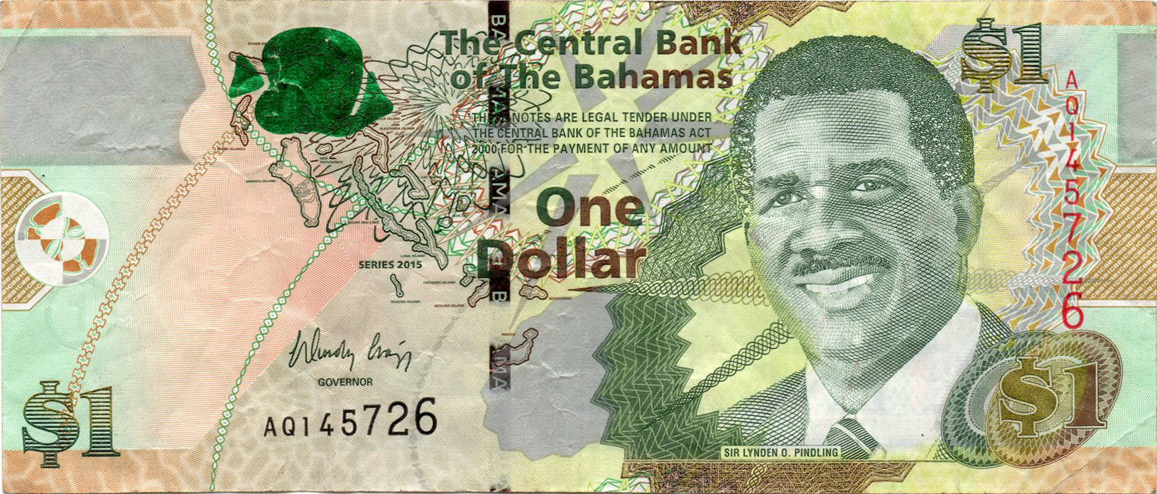 1 долар 2015 Багамські острови
