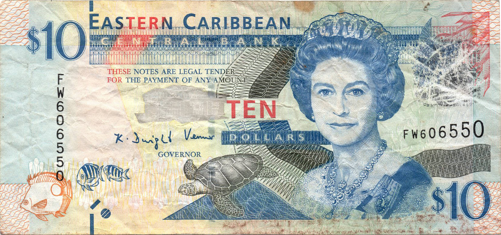 10 доларів 2012 Східні Карибські Штати