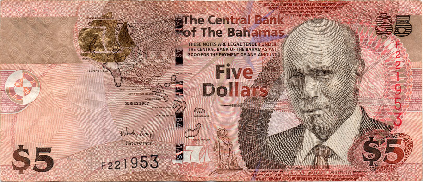 5 доларів 2007 Багамські острови