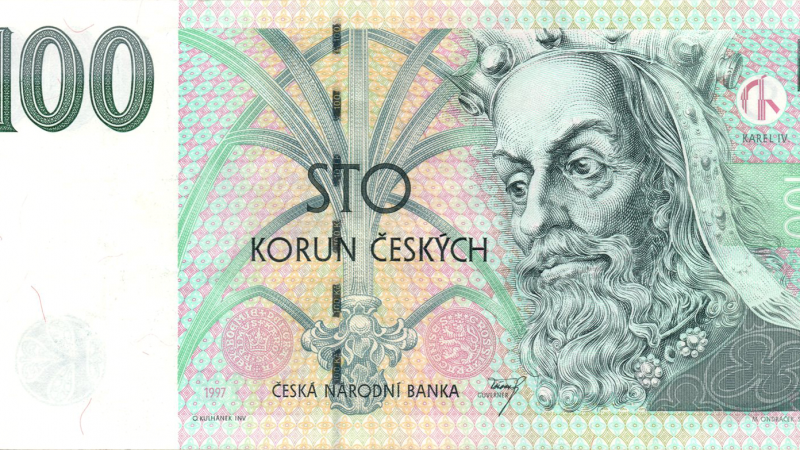 100 крон 1997 Чехія