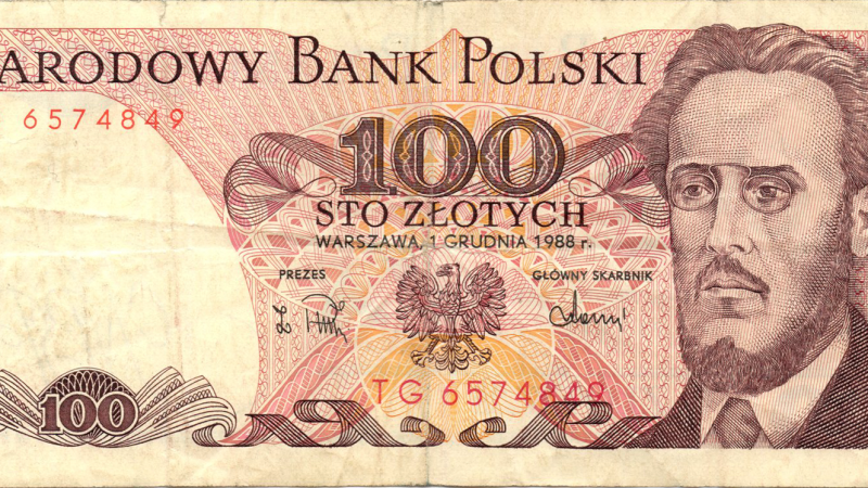 100 злотих 1988 Польща