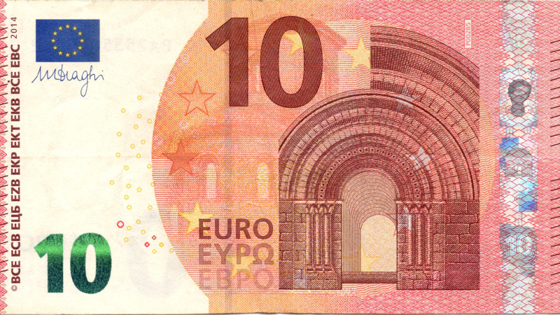 Аверс 10 євро 2014 Євросоюз