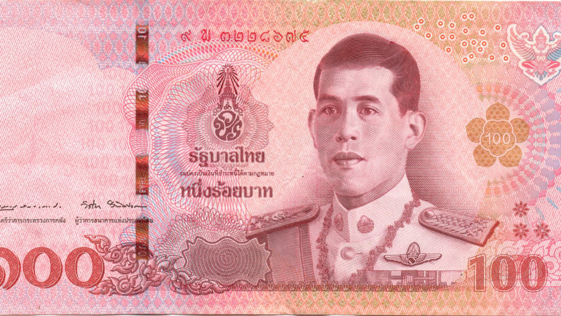 Аверс 100 бат 2018 Таїланд