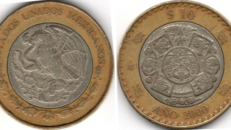 10 песо 2000 Мексика