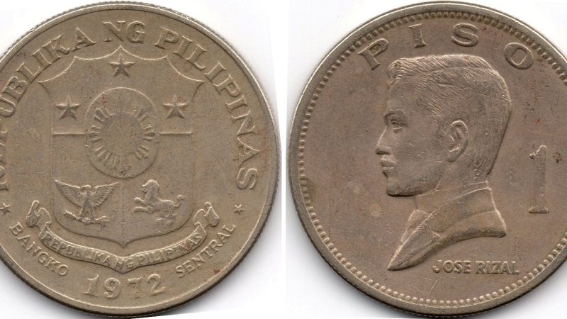 1 песо 1972 Філіппіни