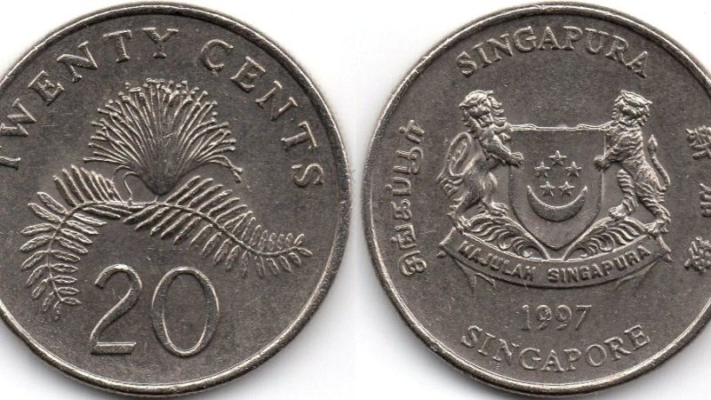 20 центів 1997 Сінгапур