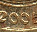 Рис. 3 ( Аверс 1 теньге 2005 Казахстан)