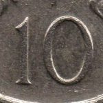 Рис. 4 (Аверс 10 центів 1991 Сінгапур)