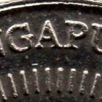 Рис. 8 (Реверс 10 центів 1993 Сінгапур)