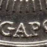 Рис. 10 (Реверс 10 центів 1993 Сінгапур)